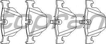 Brake Pad Set, disc brake 501 245