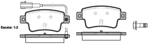 Brake Pad Set, disc brake P10983.02