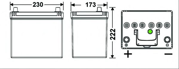 Starterbatterie; Starterbatterie CB605