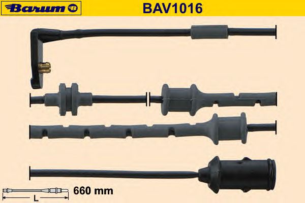 Warning Contact, brake pad wear BAV1016