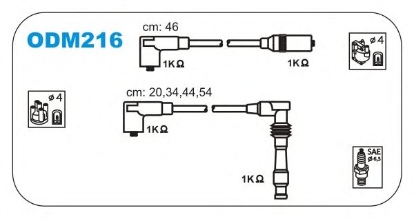 Ignition Cable Kit ODM216