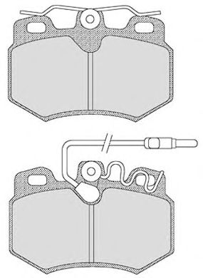 Комплект тормозных колодок, дисковый тормоз 296.0