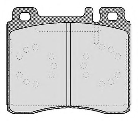 Brake Pad Set, disc brake 497.0
