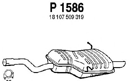 Silenciador posterior P1586