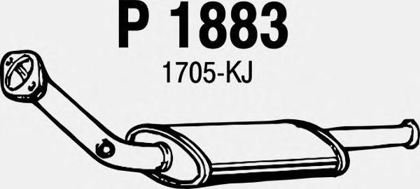Front Silencer P1883