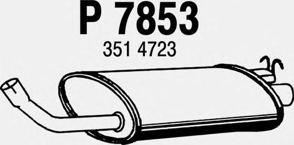 Silenciador posterior P7853
