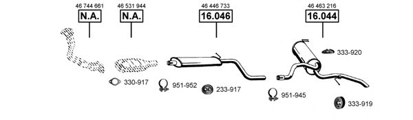 Exhaust System FI163000