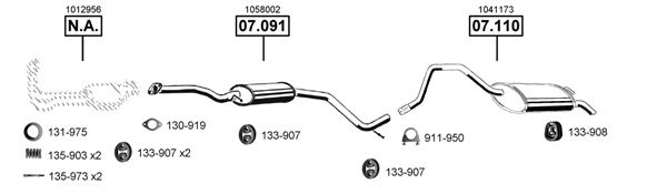 Exhaust System FO073800