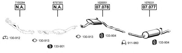 Exhaust System FO074430