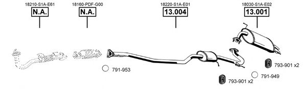 Exhaust System HO130100