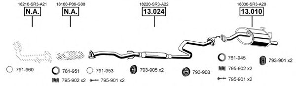 Exhaust System HO130430