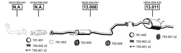 Exhaust System HO130590
