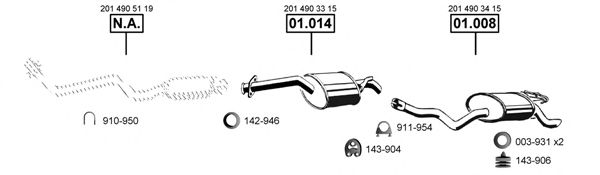 Exhaust System ME011465