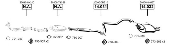 Exhaust System NI140100