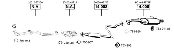 Exhaust System NI142040