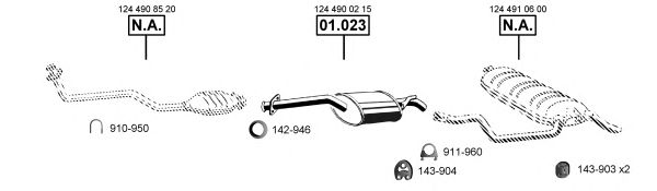 Exhaust System ME011705