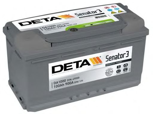 Starterbatteri; Starterbatteri DA1000
