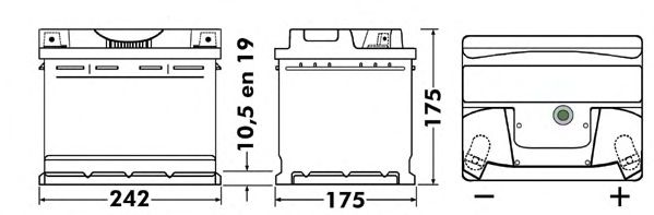 Starterbatteri; Starterbatteri DB543