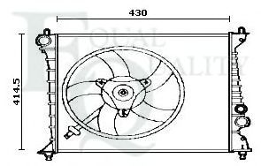 Radiator, engine cooling RM0655