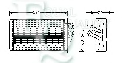 Heat Exchanger, interior heating RR0062