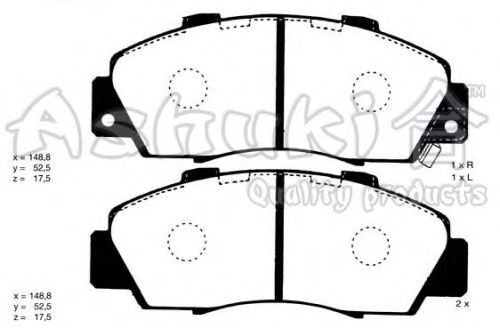 Brake Pad Set, disc brake H025-42