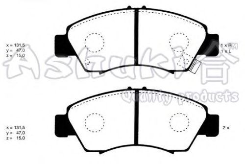 Brake Pad Set, disc brake H025-50