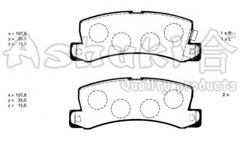 Brake Pad Set, disc brake T114-25