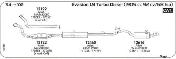 Exhaust System CI044
