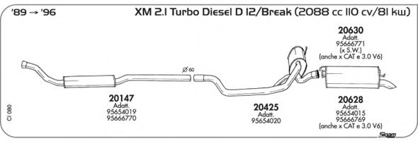 Exhaust System CI080