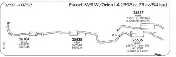 Exhaust System FO033