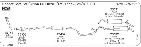 Exhaust System FO045