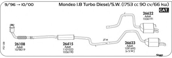 Exhaust System FO129