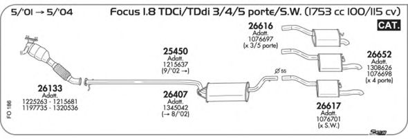 Exhaust System FO186