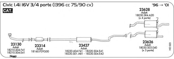 Exhaust System HO023