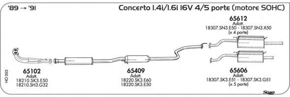 Exhaust System HO053