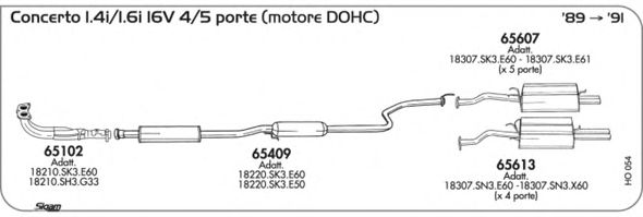 Exhaust System HO054