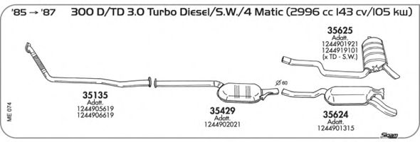 Exhaust System ME074