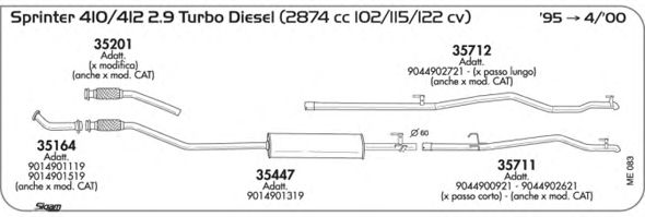 Exhaust System ME083