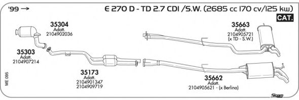 Exhaust System ME095