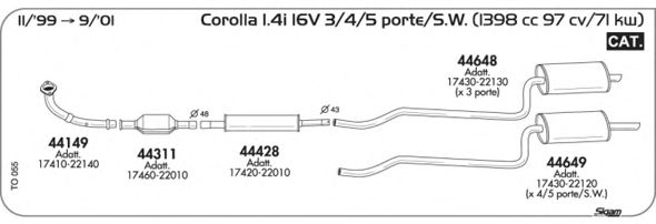 Exhaust System TO055