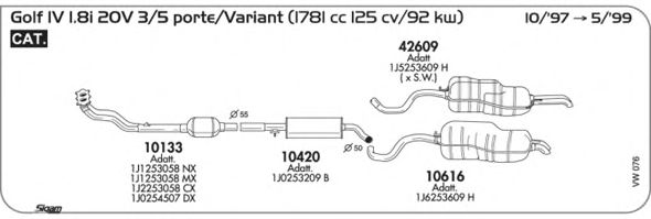 Exhaust System VW076