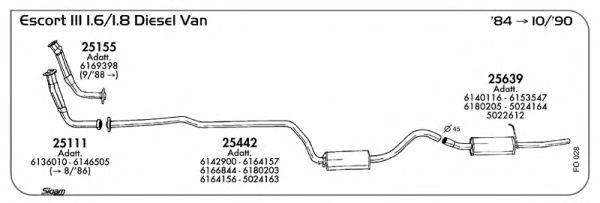 Exhaust System FO028