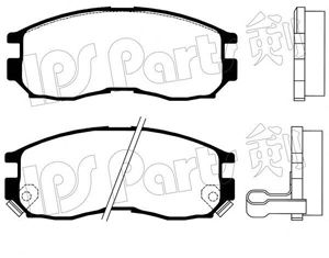 Brake Pad Set, disc brake IBD-1530