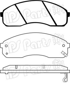 Brake Pad Set, disc brake IBD-1K05