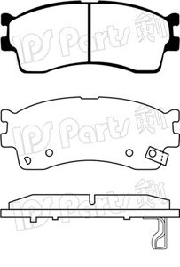Brake Pad Set, disc brake IBD-1K07
