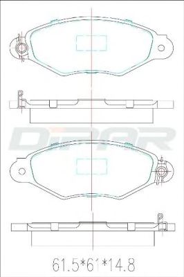 Brake Pad Set, disc brake DFB2321