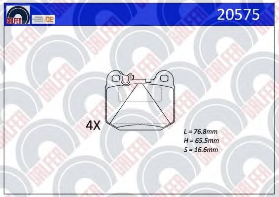 Brake Pad Set, disc brake 20575