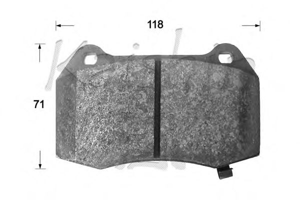 Brake Pad Set, disc brake D10122