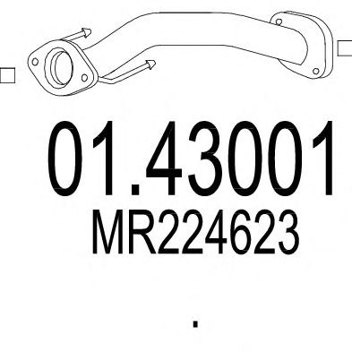 Exhaust Pipe 01.43001