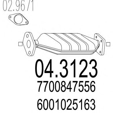 Catalytic Converter 04.3123